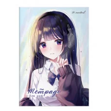 Тетрадь для нот 16л., А4, на скрепке BG "Аnime", глянцевая ламинация, (вертик.) 358833