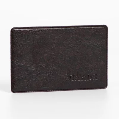 Футляр для проездного билета, 9,5*0,1*6см коньяк 5866289