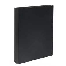 Папка на 2 кольцах OfficeSpace "Вита" А4, 40мм, 500мкм, пластик, черная 373335