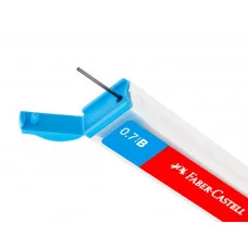 Грифели для механических карандашей Faber-Castell "Polymer", 12шт., 0,7мм, B 286029