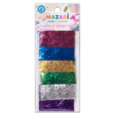 Набор блёсток M-4337 декоративных №5, 6 цветов х 3 г, европодвес