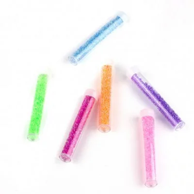 Бисер Alingar, 6 цветов, тубус гр,цена за 1 шт.европодвес, круглый "Ассорти" AL6473