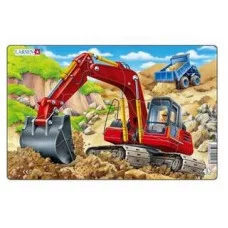 Пазл маленький Экскаватор 0+