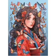 БЛОКНОТ ТОЧКАБУК 180°. ДЕВУШКА С БАБОЧКАМИ 467-0-159-11232-7