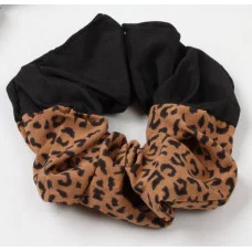 Резинка для волос "Орбита" пятнышки стиль 12см чёрно-коричневый 10526844