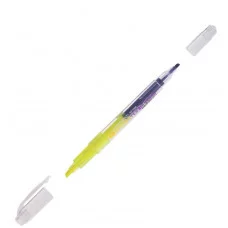 Текстовыделитель двухсторонний Crown "Multi Hi-Lighter Twin" желтый/фиолетовый, 3/2мм 208939