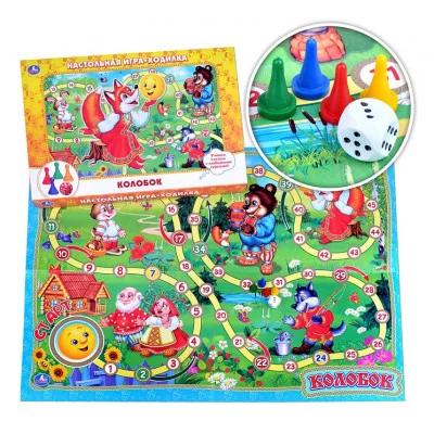 Настольная игра-ходилка "Колобок" 4690590081709