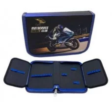 Пенал 1 отд. CE-254A "Мотокросс" с 2-мя створками, текстиль 21*14*4см 317536