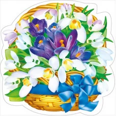 Украшение на скотче Весенняя корзина 080935 080.935