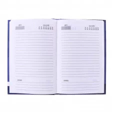 Ежедневник недатир А5 128л, 7БЦ, Calligrata, СИНИЙ, глянцевая ламинация 9246700