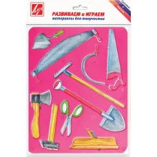 Трафарет ЛУЧ ИНСТРУМЕНТЫ 165х205 мм пластик роз. Луч 024393