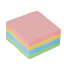 Блок с липким краем 76мм*76мм 400л, 4цв пастель CALLIGRATA 2397418