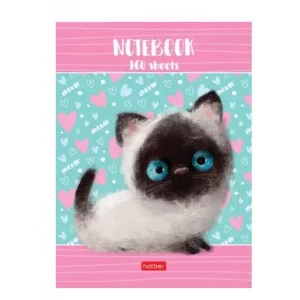 Бизнес-блокнот 160л А6ф ЛАЙТ клетка интегральный переплет- Кошарик- 160ББL6В1_27306