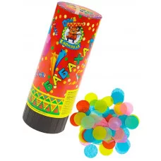 Хлопушка. Бабахалка. Круглое конфетти (бумажное) 11,5 см. Х-1451