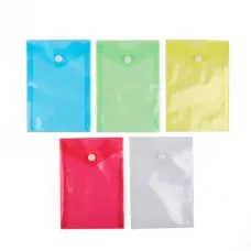 Папка-конверт на кнопке формат А6 180мкр вертикальная, тонированная МИКС CALLIGRATA 3584493