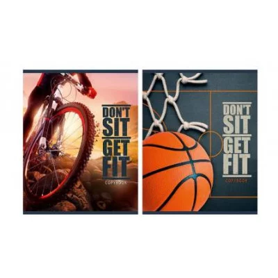 Тетрадь КЛЕТКА 96л. ПОЛЮБИ СПОРТ (96-7324) обл- мелов.картон, второй блок 96-7324