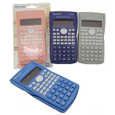 Калькулятор CZ-352 Renzdo Инженерный, 12 разр, 15.5х8х1см, с крышкой, цвета ассорти, на блистере KK-82MS (1/120)  327272