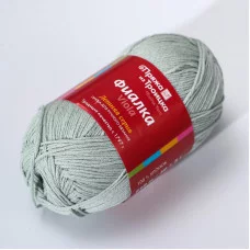 Пряжа "Фиалка" 100% хлопок 210м/50гр (0449 полынь) 5165617