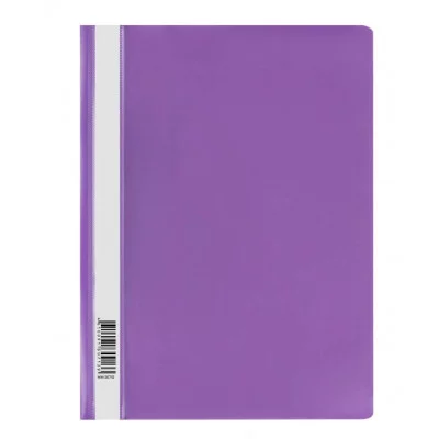 Папка-скоросшиватель пластик. СТАММ А4, 120мкм, фиолетовая с прозр. верхом 355669