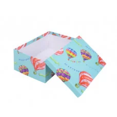 Коробка прямоугольная подарочная Полет шаров 29X22X12.5 см РазборКОР-7818