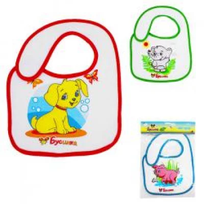 Нагрудник махровый на липучке 24*32 см 100% хлопок 1035 469-058