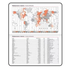 Еженедельник датированный 2026, МАЛЫЙ ФОРМАТ 95х155 мм, А6, BRAUBERG "Rainbow", под кожу, сиреневый, 117191