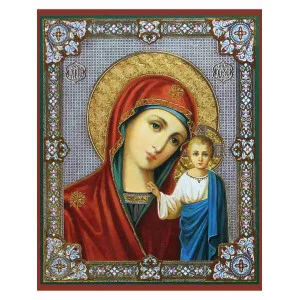 Алмаз моз.(клас.)40х50 см,с подр.,с полн.заполн.(30цв) Казанская икона Божией Матери (Арт. НД-0650)