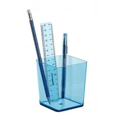 Набор настольный пластиковый ErichKrause Base Glitter голубой 55723