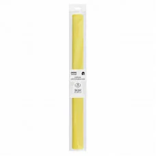 Бумага крепированная ТРИ СОВЫ, 50*250см, 32г/м2, лимонная, в рулоне, пакет с европодвесом 334831