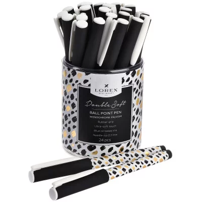 Ручка масляная LOREX MONOCHROME FAUVISM, серия Double Soft, круглый прорезиненный корпус, резиновый