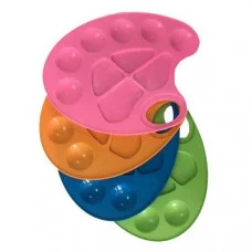 Палитра художника 20.5*15.5см "Стандарт" овальная пластик ассорти ПРОФ-ПРЕСС_PROFIT РП-5426 ПРОФ-ПРЕСС_PROFIT 693414