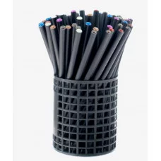 Карандаш чернографитный НВ корпус черный заточенный со стразой МИКС 588109