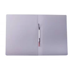 Скоросшиватель OfficeSpace "Дело", картон мелованный, 300г/м2, красный, пробитый, до 200л. 195076