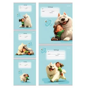 Тетрадь КЛЕТКА 12л. ЛУЧШИЕ ДРУЗЬЯ (12-4670) цвет. мел.обл. 12-4670