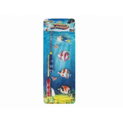 Рыбалка пластиковая "РЫБКА ЗА РЫБКОЙ-4" (4 рыбки, 2 удочки, в блистере) (Арт. M1251)