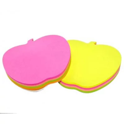 Блок самоклеящийся INTELLIGENT BL-86 Яблоко, неон, цвет ассорти 129153