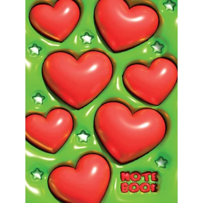 MyArt. БЛОКНОТ в клетку 3D. Сердца 467-0-159-20718-4