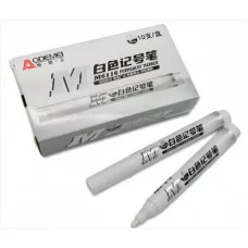 Маркер перманентный DI-404/DC-238/DE-40 Белый овальный 2мм M6116 329083