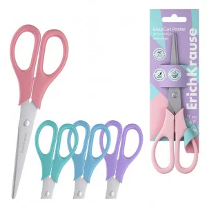 Ножницы ErichKrause EasyCut Pastel, 17 см, ассорти  60875