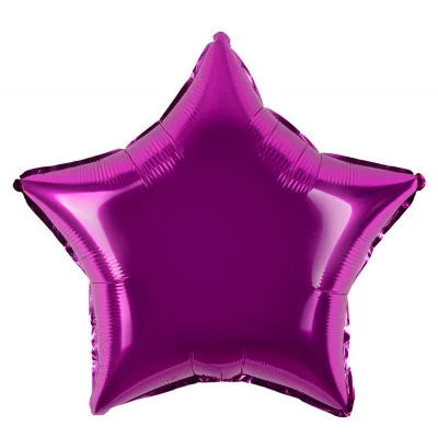 Шар (18\'\'/46 см) Звезда, Фуше, 1 шт. 120111