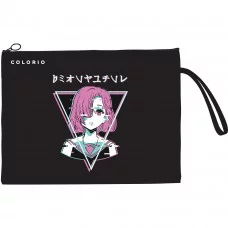 COKB-UT2-1018S5 Папка для тетрадей А5 из силикона на молнии с петелькой. Colorio