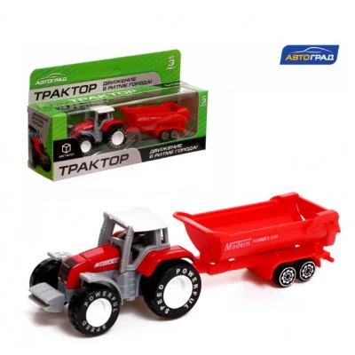 Трактор металл +пластик цвет ассорти