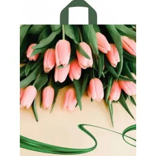 Пакет с петлевой ручкой ТИКО Райские тюльпаны 50*60 12009