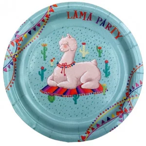 Тарелки бумажные Лама (17 см. 6 шт.) флоупак, ПФ 4 ФЛ-8261