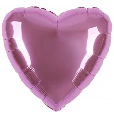 Шар (18\'\'/46 см) Сердце, Светло-розовый, 1 шт. 201500RSL