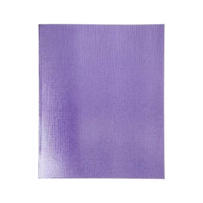 Тетрадь 48л линейка бумвинил "Metallic" фиолетовый HATBER 48Т5бвВ2 220874