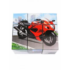 КУБИКИ ПЛАСТИКОВЫЕ 9 шт. ТРАНСПОРТ (Арт. К09-8153)