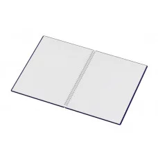 Тетрадь 80л., А4 клетка на гребне BG "Base", пластиковая обложка, синий 378835