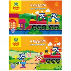 Альбом для рисования 20л А4 на скрепке Мульти-Пульти Приключения Енота 255288