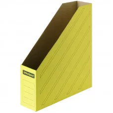 Накопитель-лоток архивный (микрогофрокартон), ширина 75мм, желтый 225419